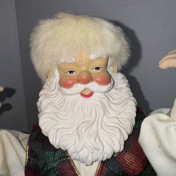 Rockin Around the Christmas Tree Dancing Santa 16" 1999 Works Good - Picture 14 of 16